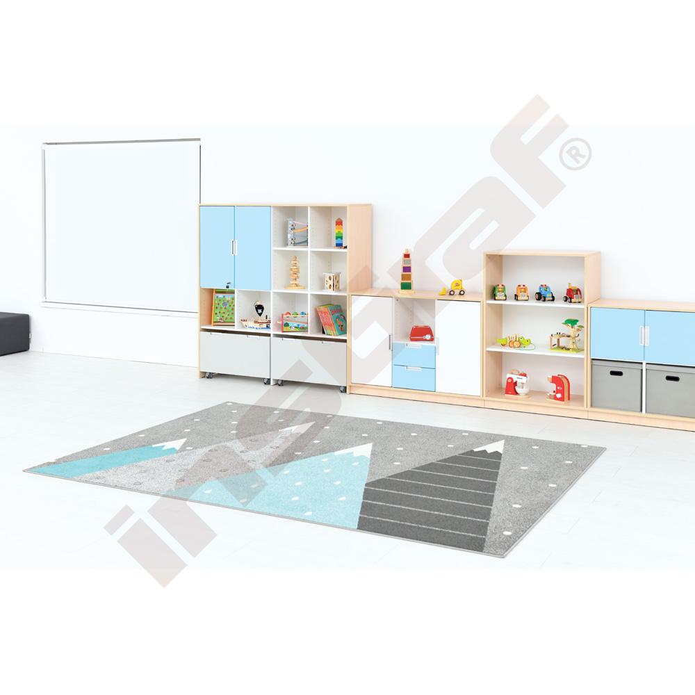 Quadro - skrinka L s 2 policami, javor