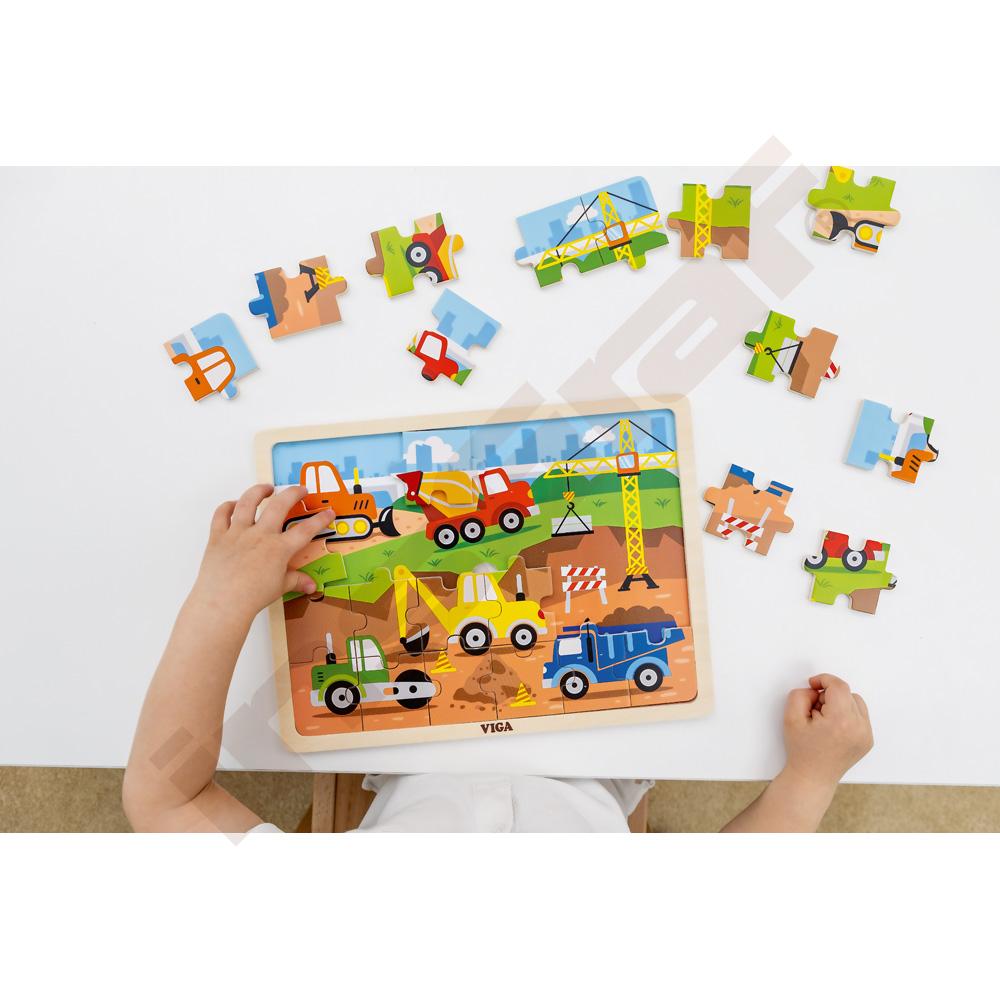 Puzzle - stavebné stroje