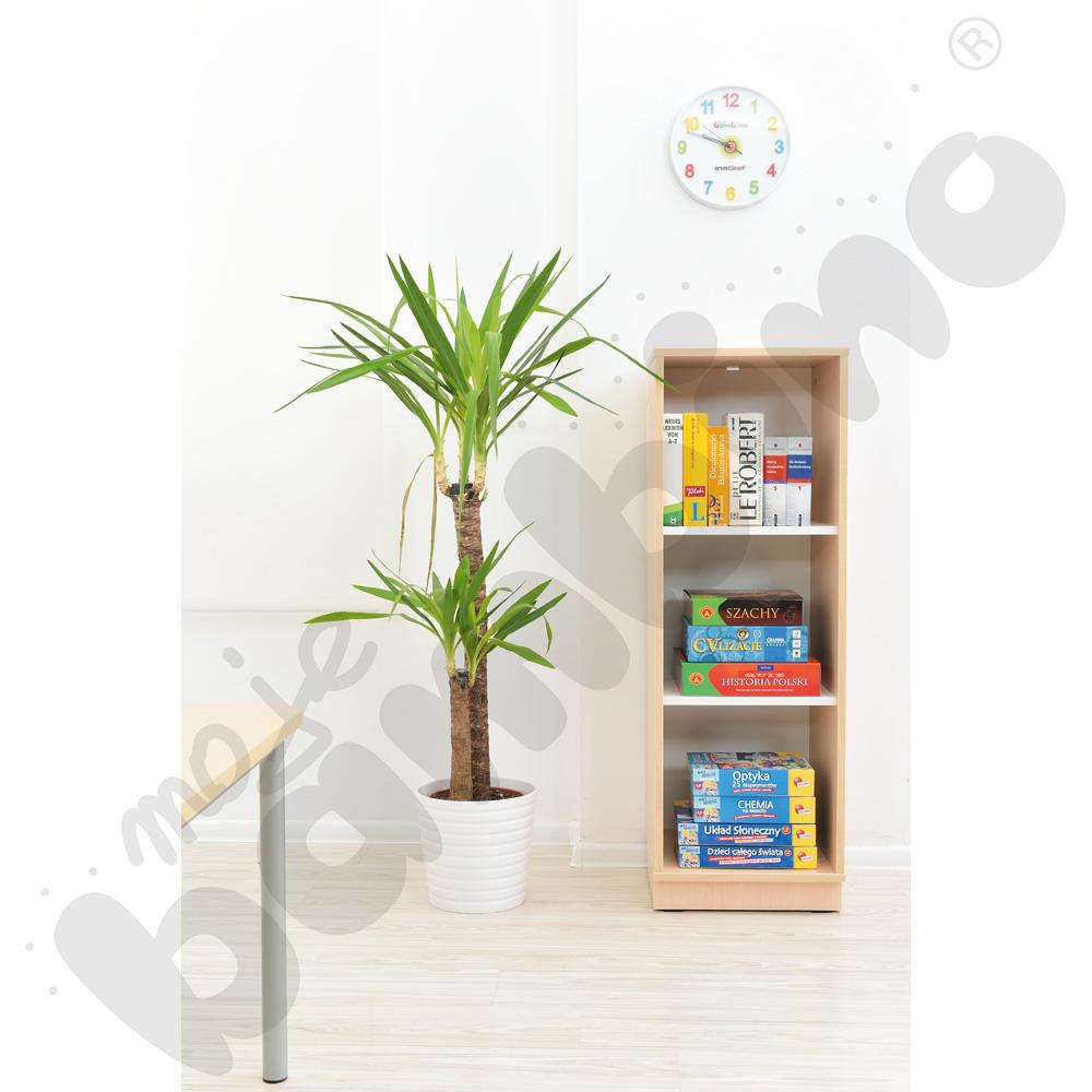 Quadro – szafka słupek L z 2 półkami, klon jasny