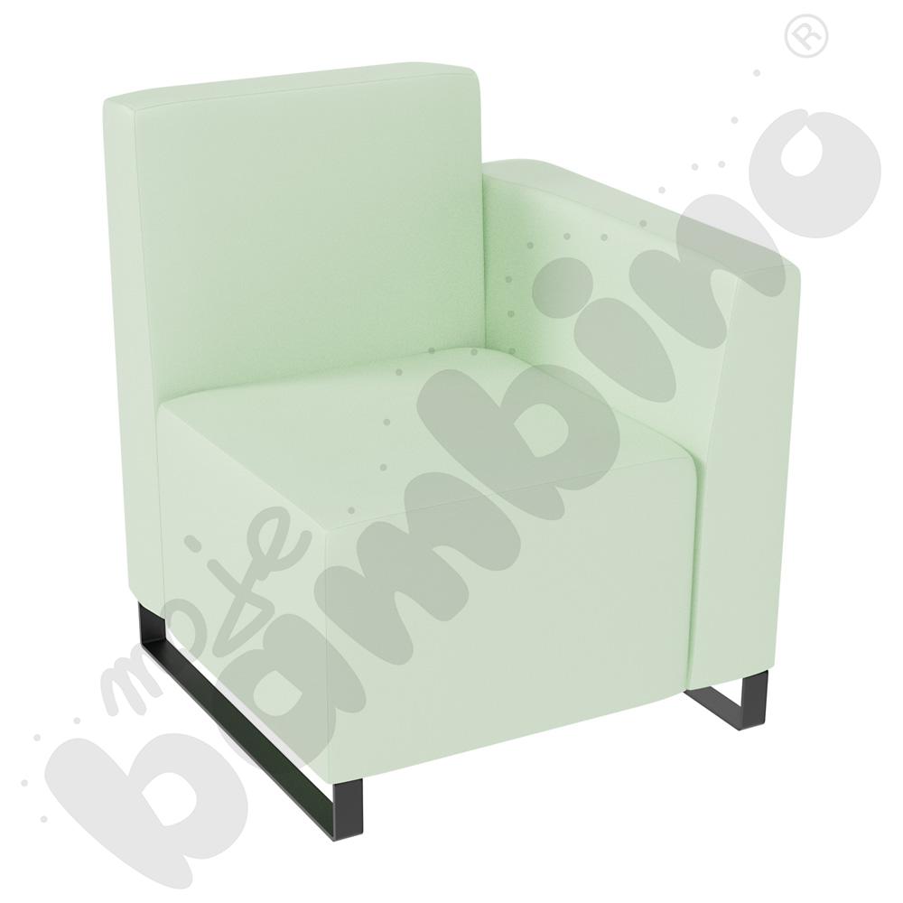 Fotel Universum wys. 82 cm, bok niski prawy, tkanina MT16