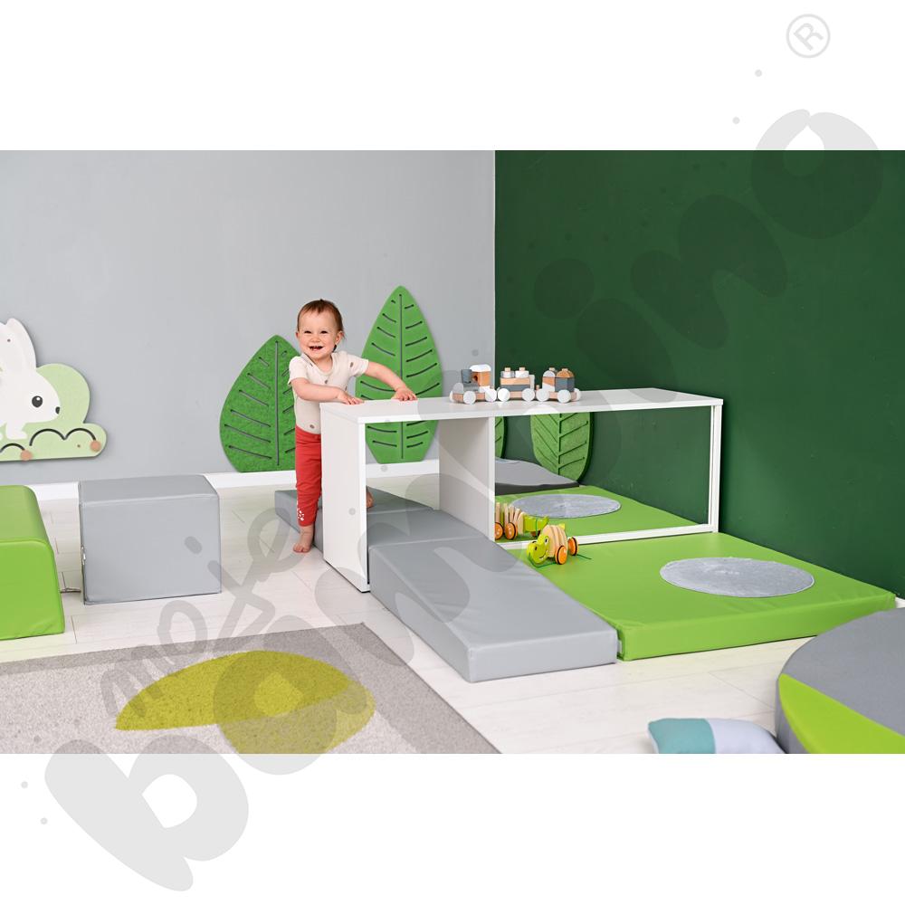 Quadro - kącik zabaw z lustrem, biały