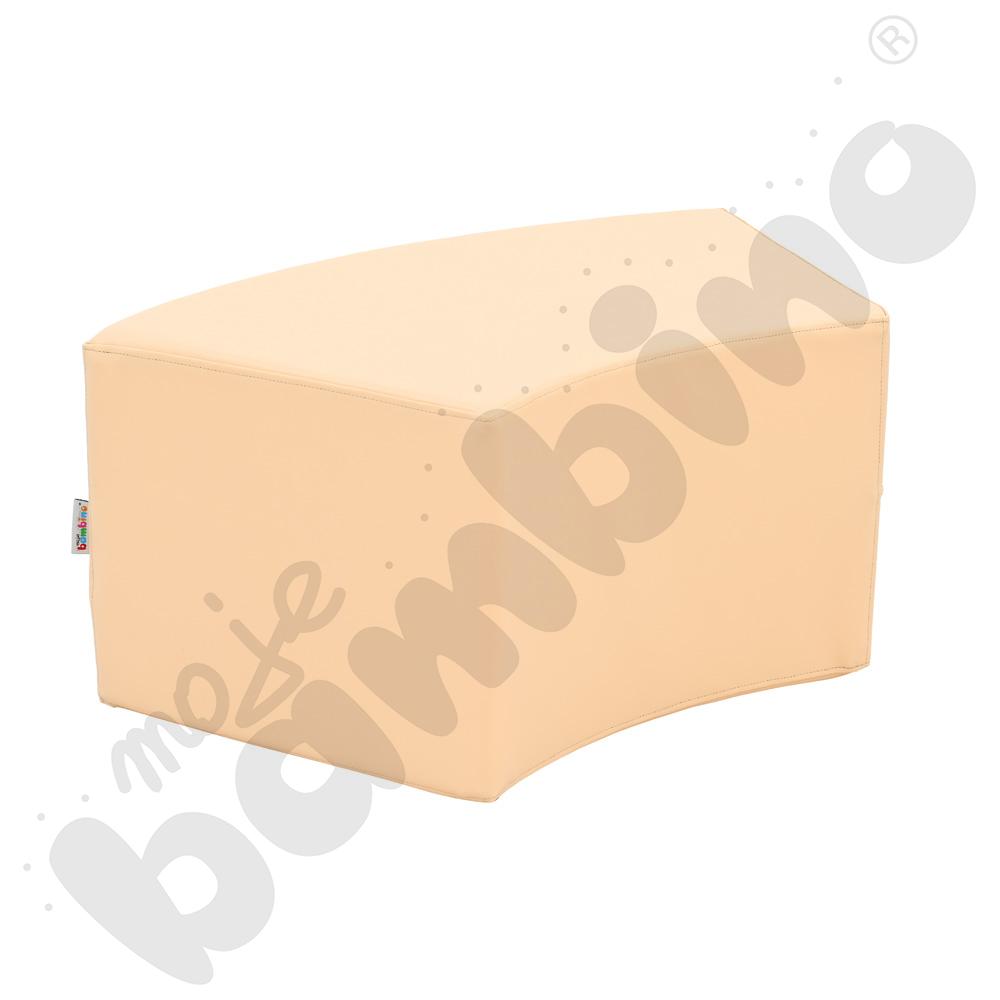 Siedzisko Paolo krótkie, jasnopomarańczowy pastel