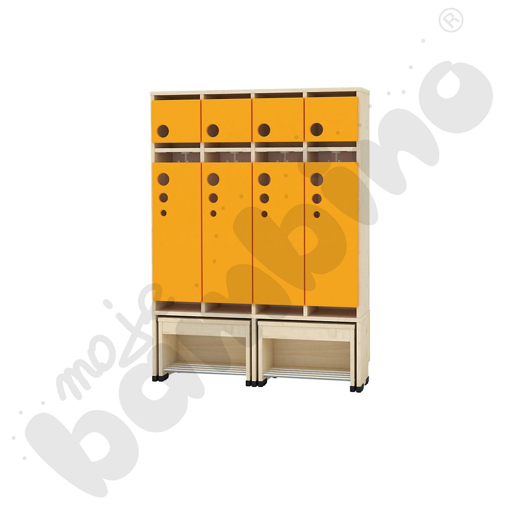 Szatnia Kropla z wysuwanym siedziskiem 4-os., wys. 31 cm 