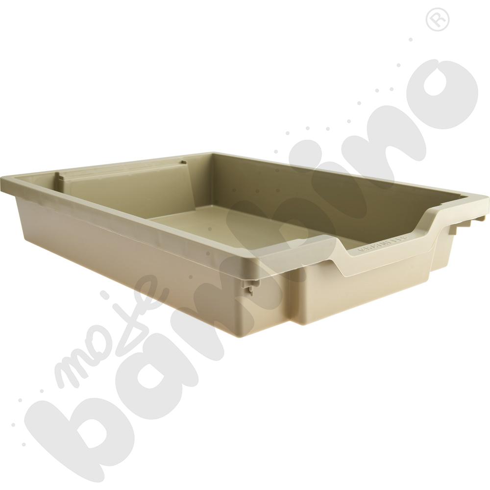 Pojemnik płytki 1 ciemnobeżowy