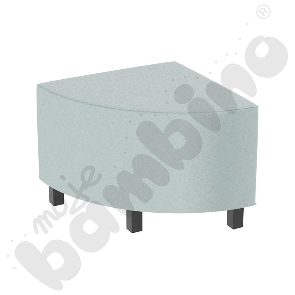 Pufa Universum 1/4 koła narożna, tkanina KG02