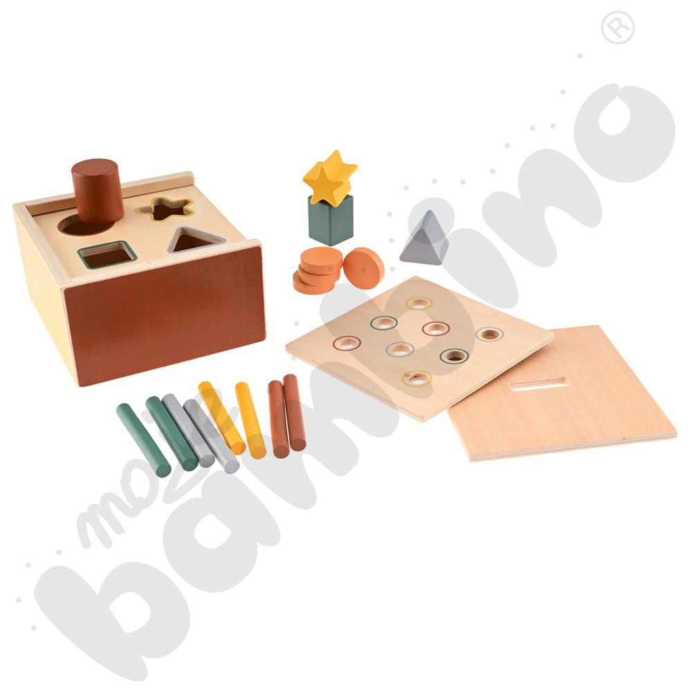 Skrzynka kształtów Montessori