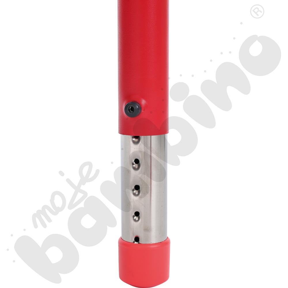 Stolik Pino prostokątny z regulowaną wysokością, rozm. 0-3 - czerwony