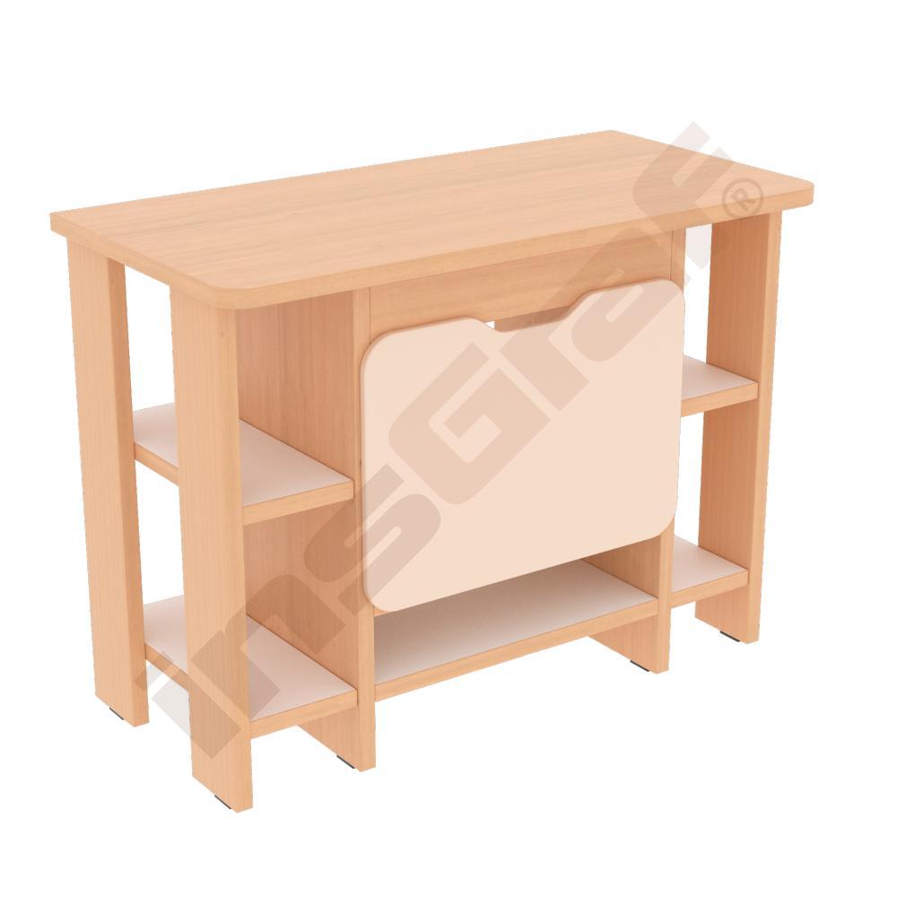 
Küche Quadro - Regalschrank, Ahorn Jylland - beige
