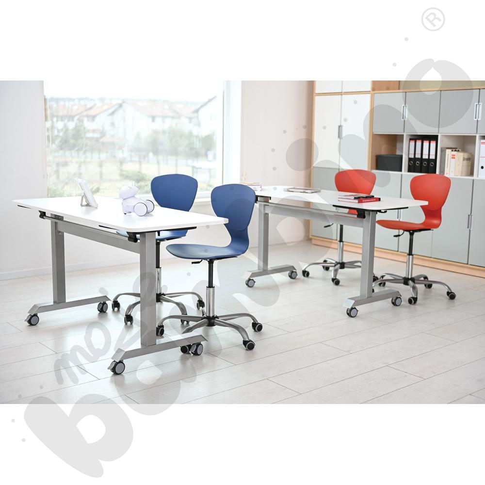 Stół mobilny składany Nest 150 x 60 cm - biały