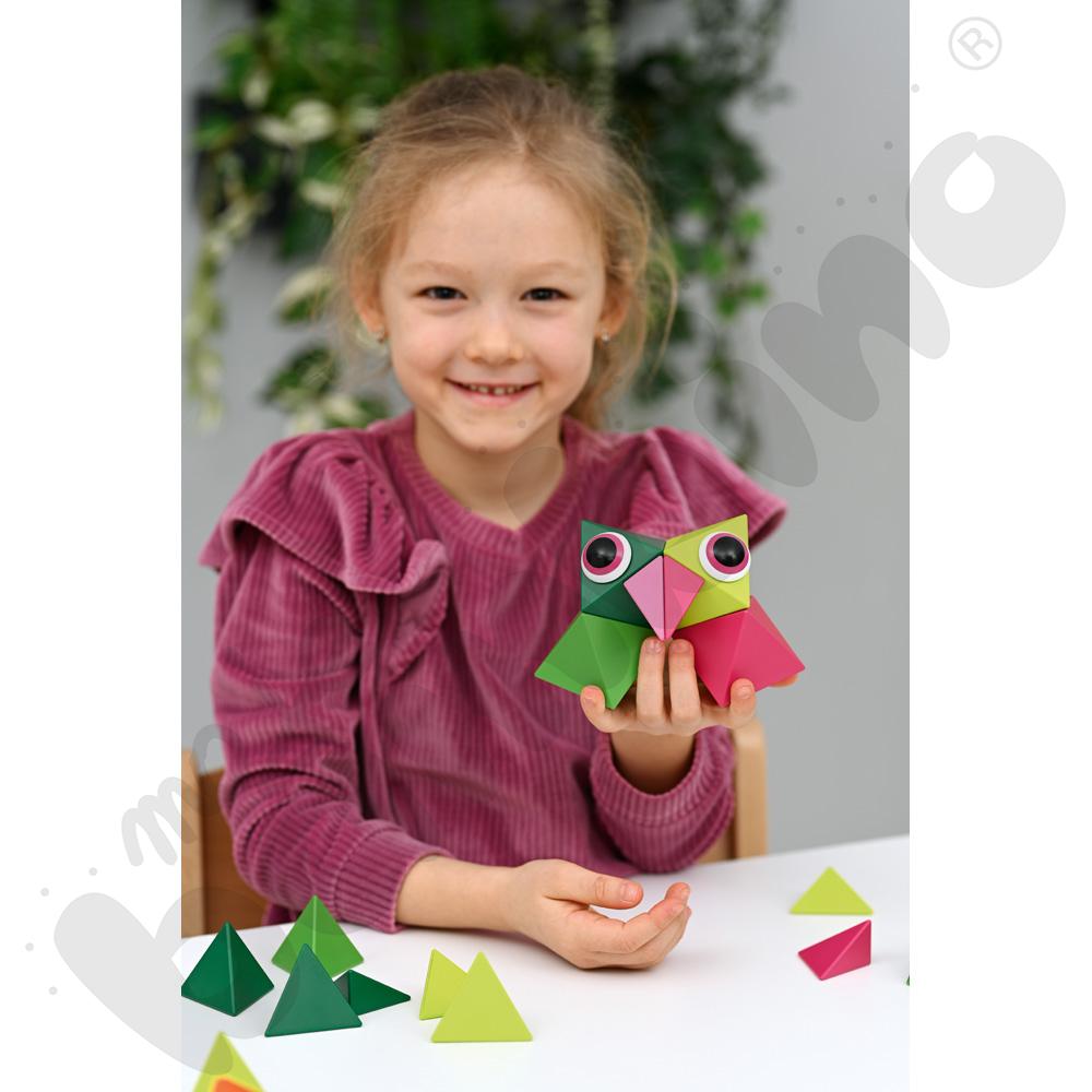 Klocki magnetyczne Trido, 36 elem. - kolory dżungli