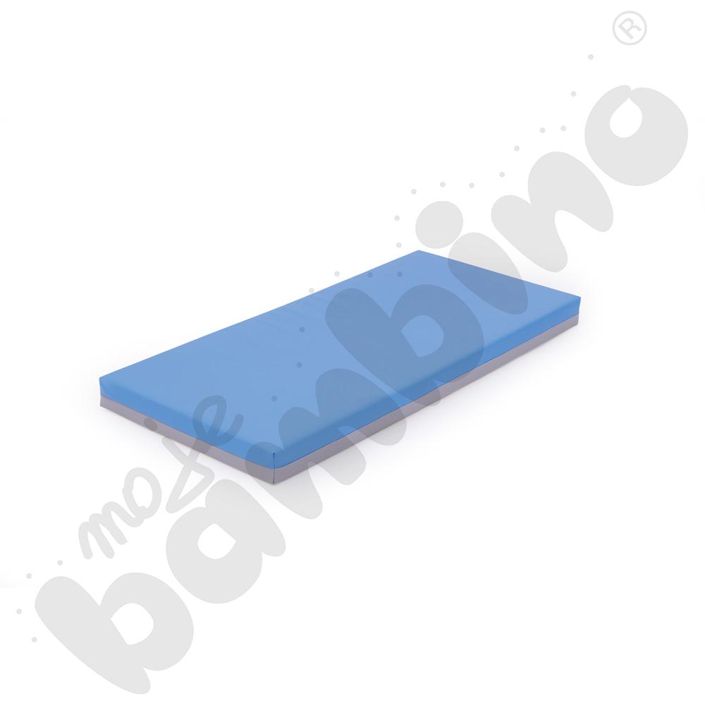 Materac żłobkowy jasnoniebiesko-szary