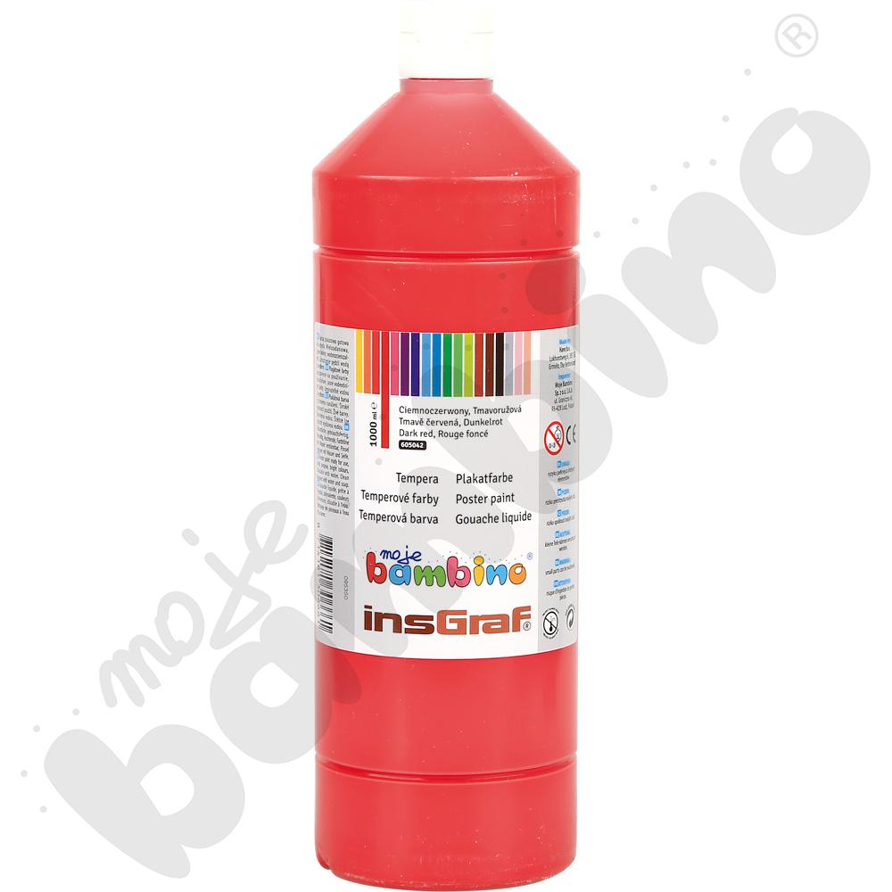   Tempera 1000 ml – ciemnoczerwona  
