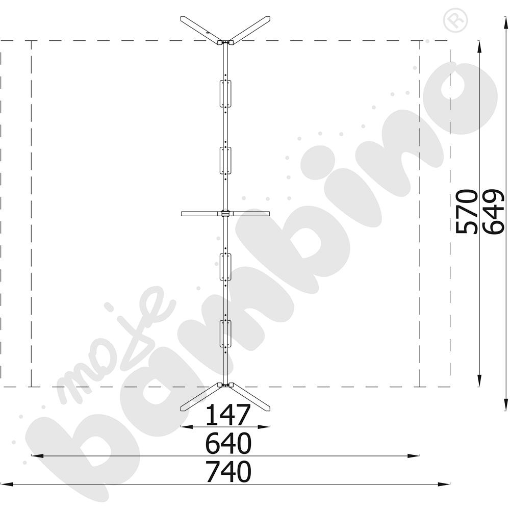Quadro - stelaż do huśtawki poczwórnej