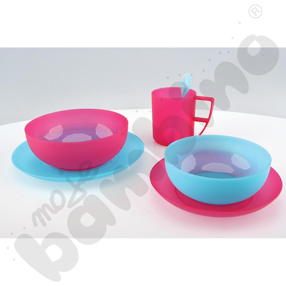 Talerzyk Kajtuś płytki 18 cm - turkusowy