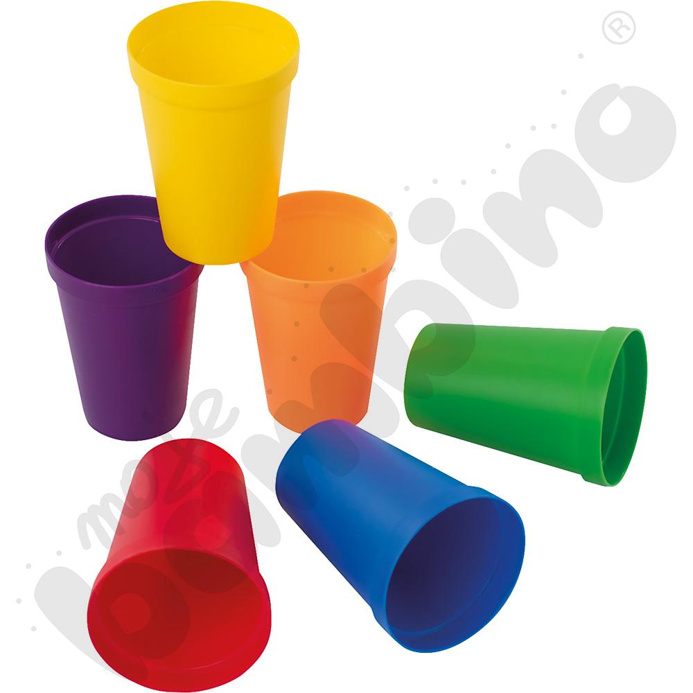 Kolorowe kubeczki do sortowania, 6 szt.