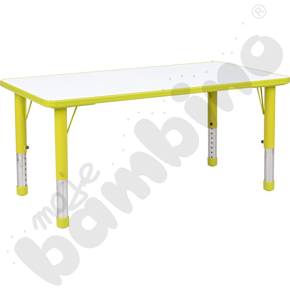 Stolik Pino prostokątny z regulowaną wysokością, rozm. 0-3 - oliwkowy