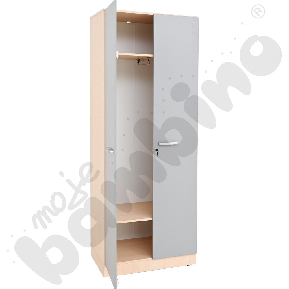 Szafa Grande ubraniowa - klon jasny-szara