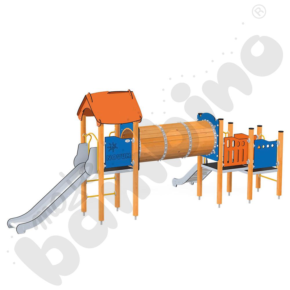 Orbis - wieża 14, drewniane słupy