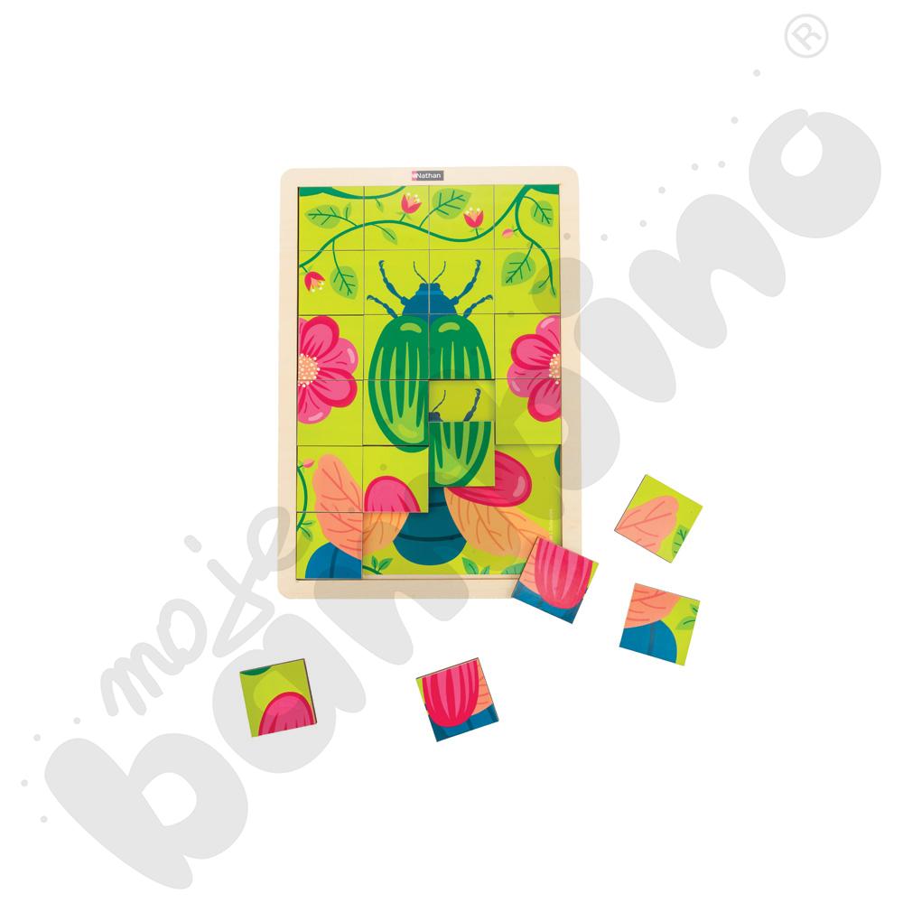 Puzzle niespodzianka - skarabeusz i żuk