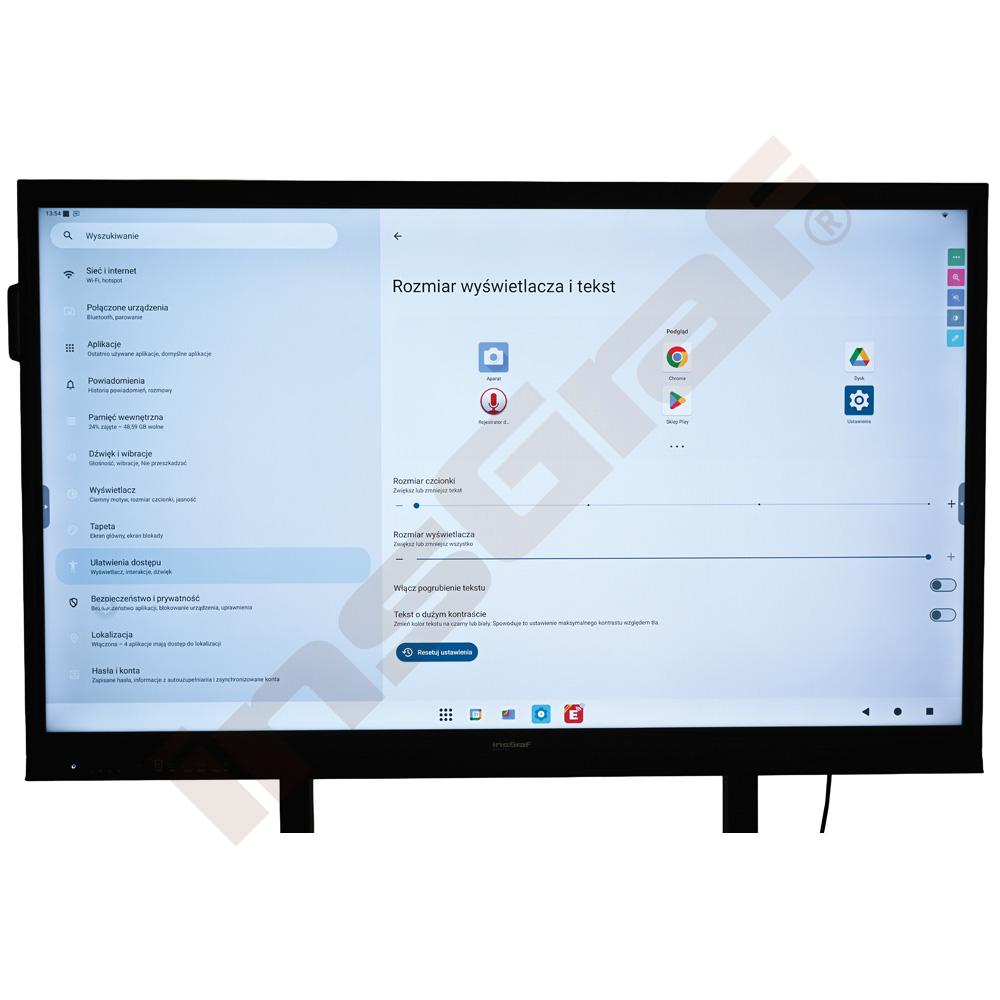 Interaktívny monitor insGraf DIGITAL EduSpace 86