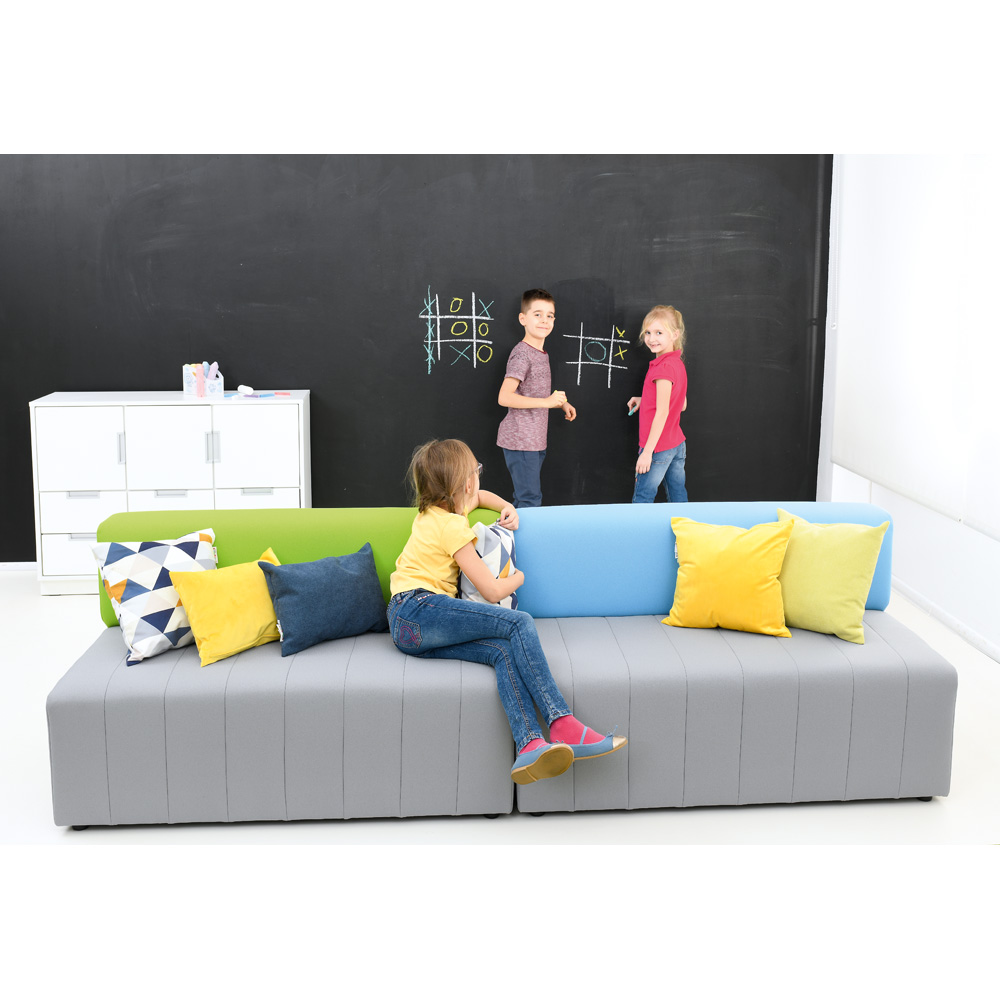 Sedačka Modern Plus sivo-modrá