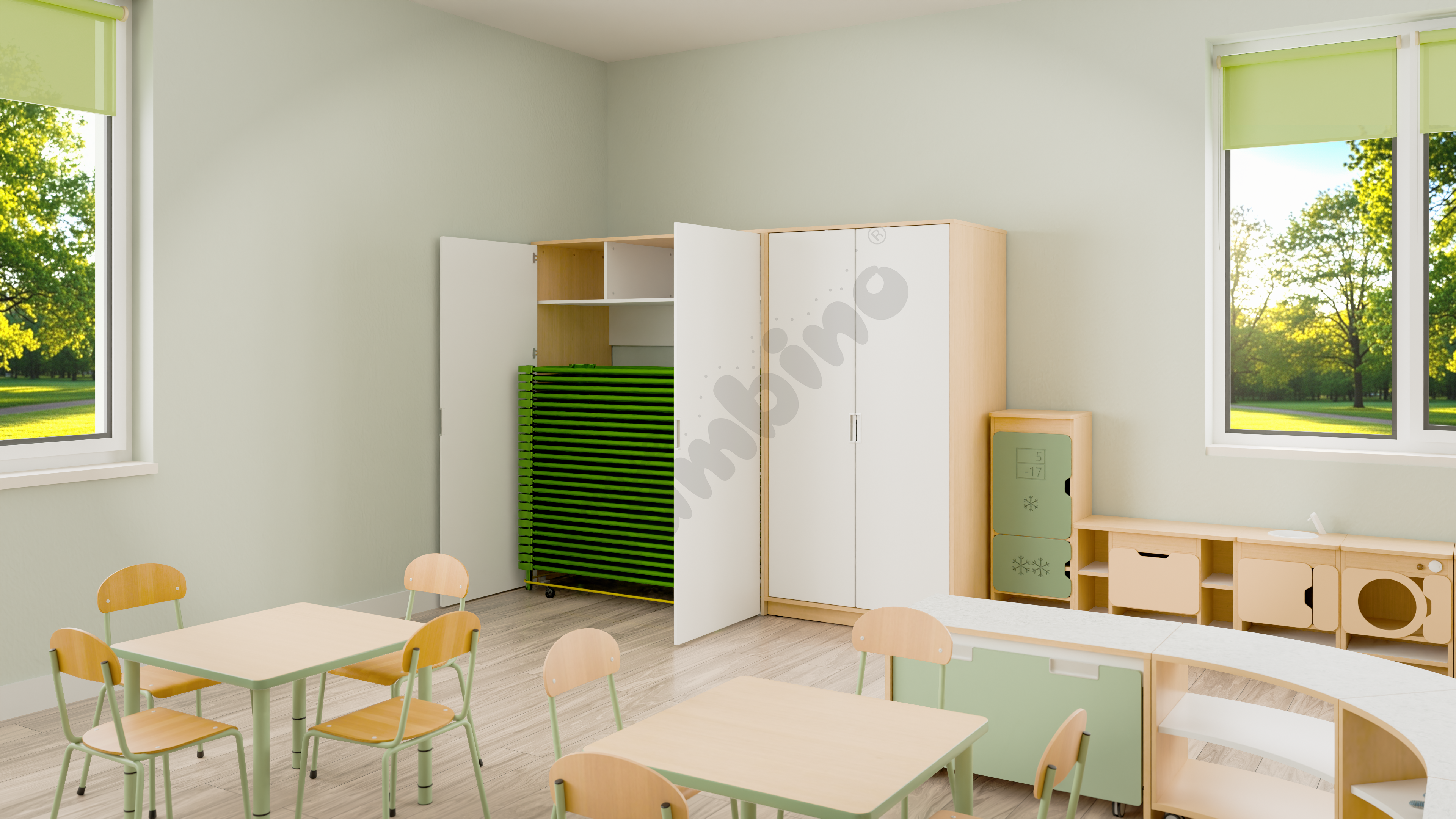 Klasyczna sala przedszkolna 