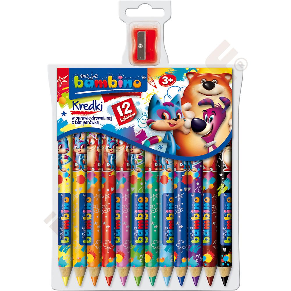 
Moje Bambino-Farbstifte, 12 Farben, bedruckt
