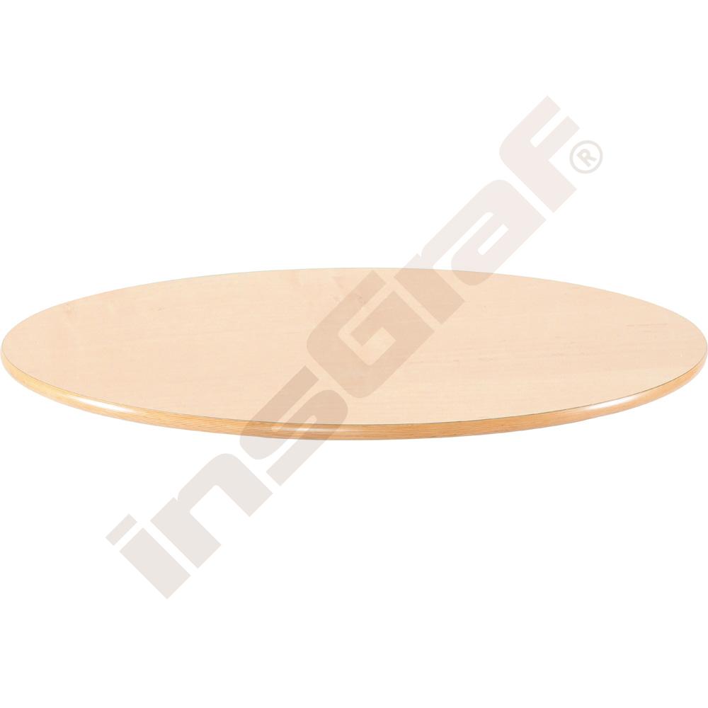 
Flexi Tischplatte rund , Durchm. 120 cm, HPL Buche

