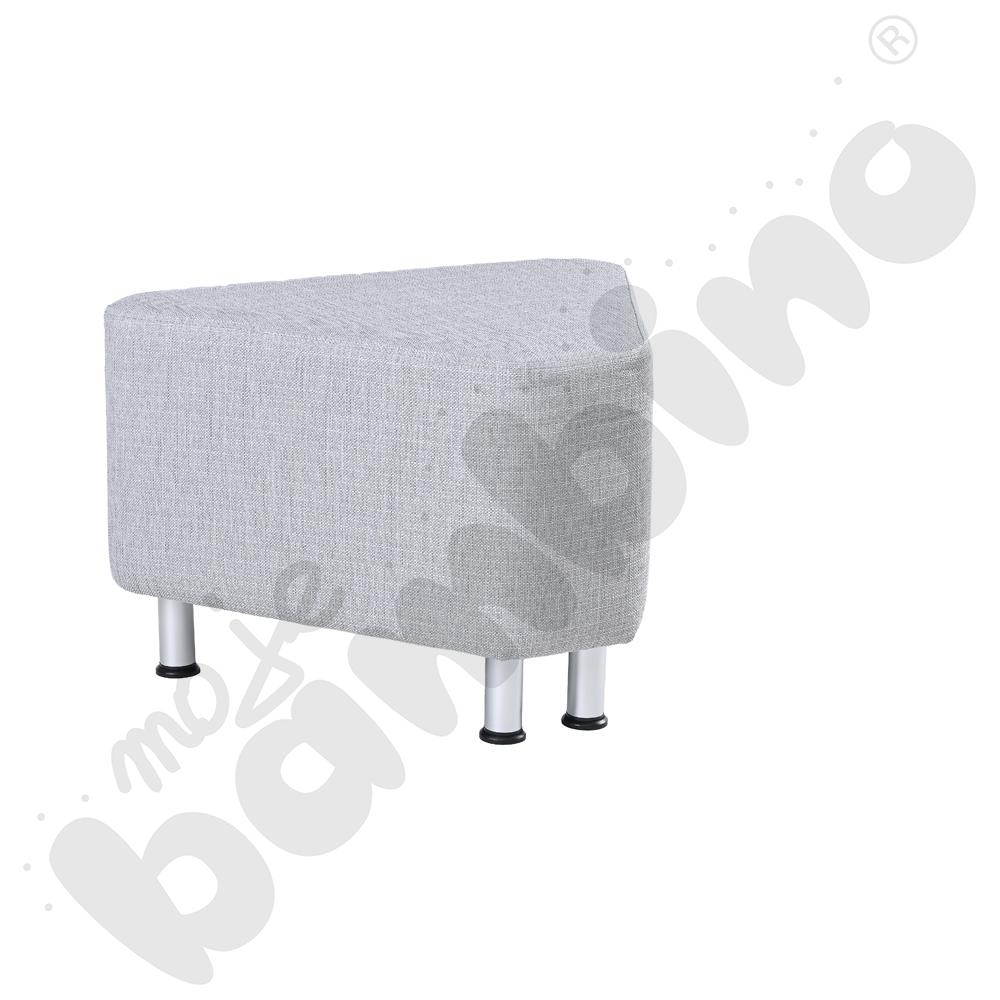 Pufa Trójkąt, jasnoszara