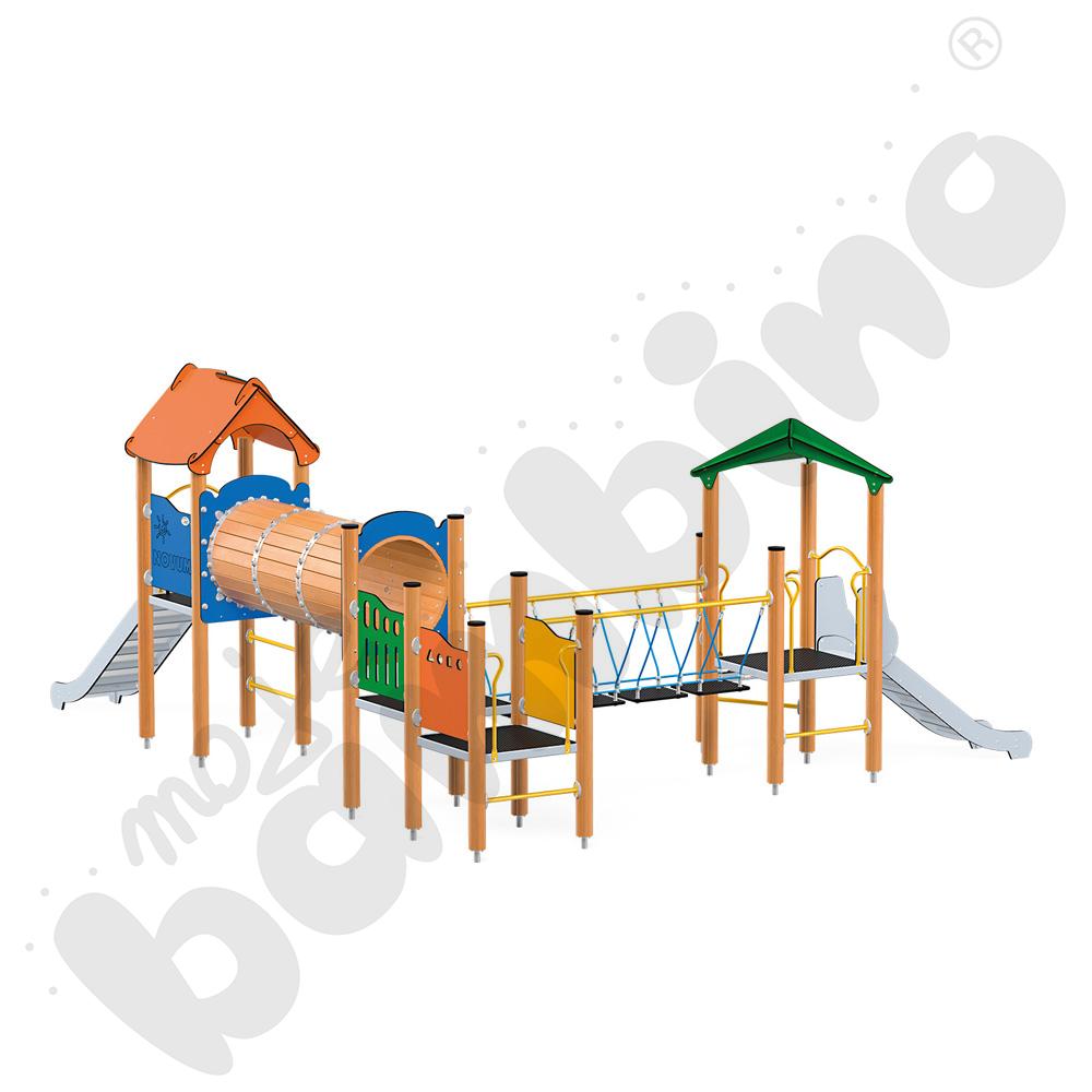 Orbis - wieża 15, drewniane słupy