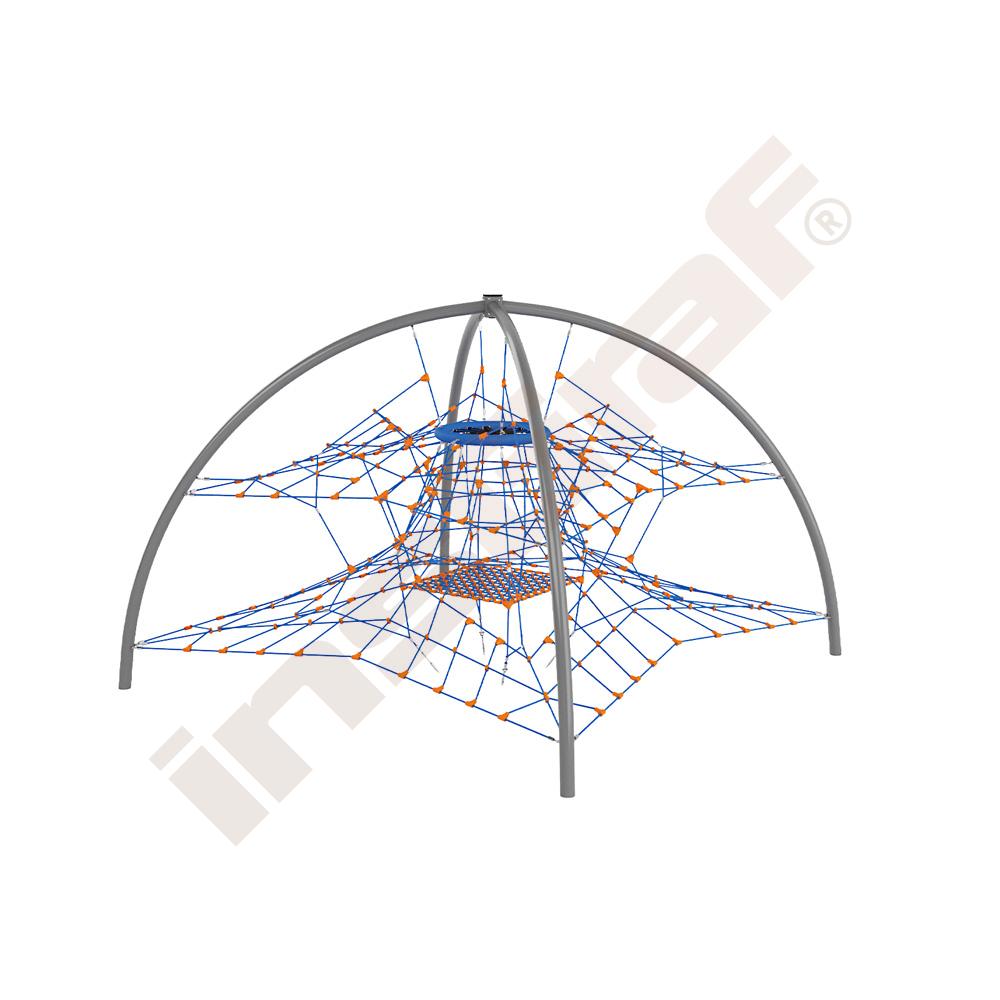 Seilgerät Storchennest 2, blau-orange
