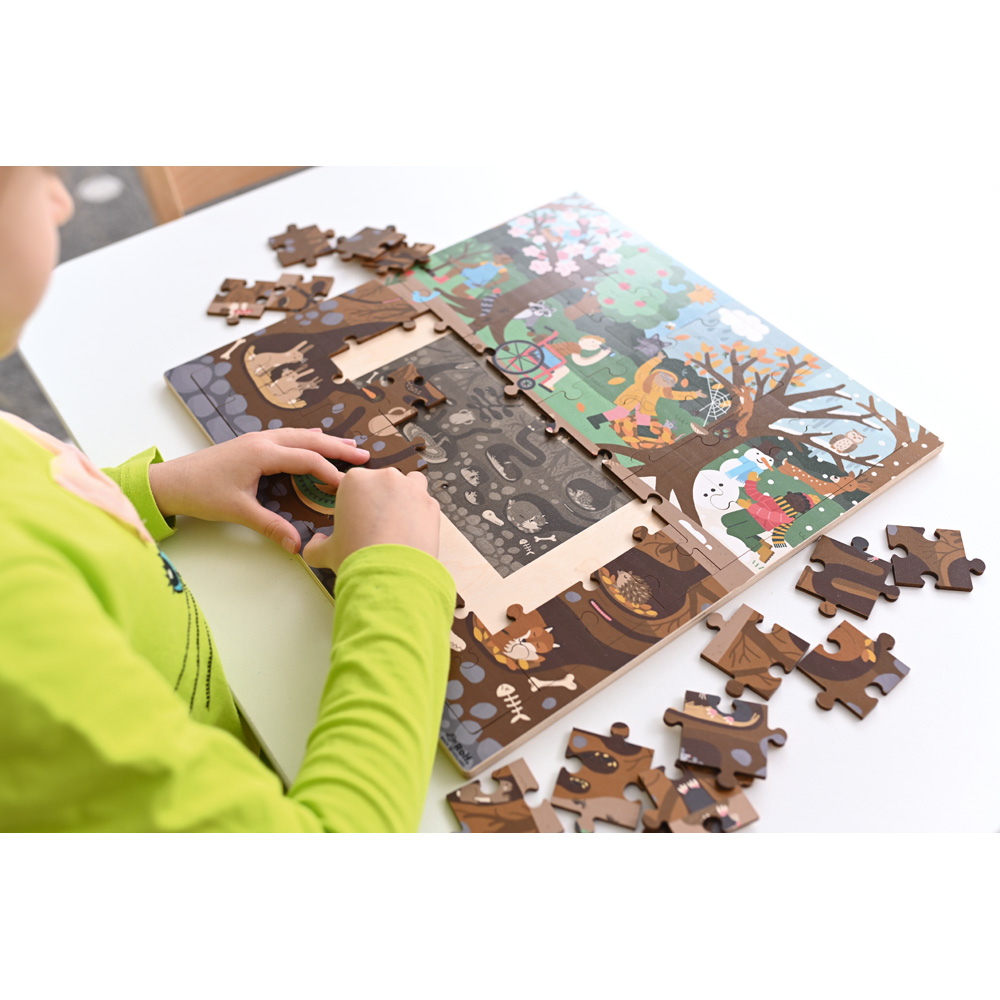 Puzzle Nad a pod zemou - les
