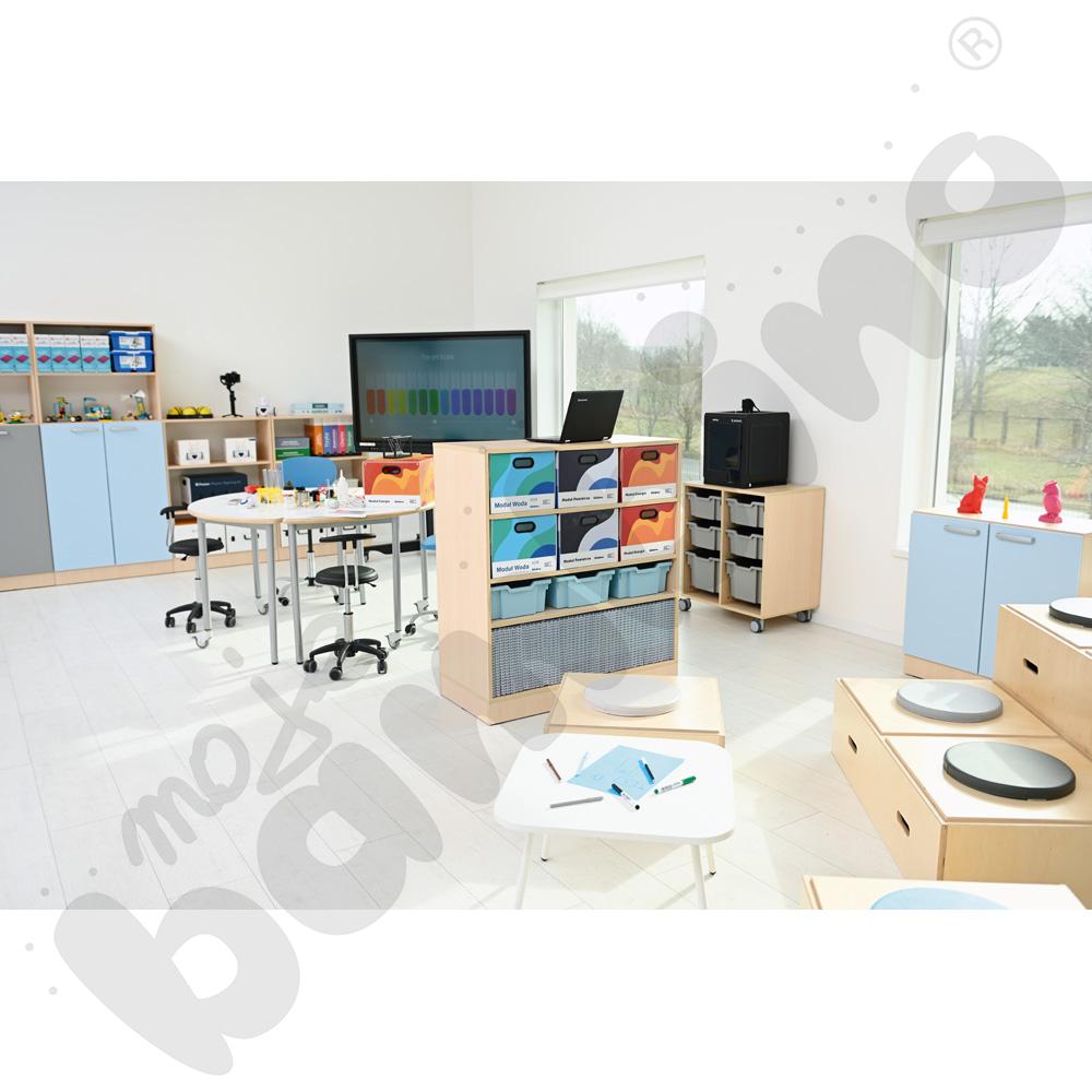 Regał Grande dwustronny - klon jasny