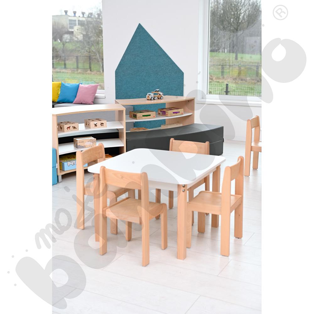 Blat kwadratowy biały