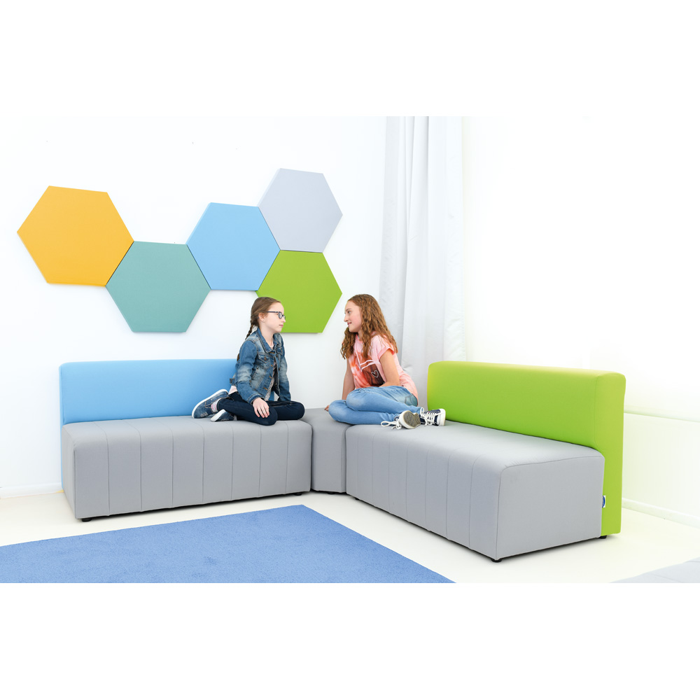 Sedačka Modern Plus sivo-modrá