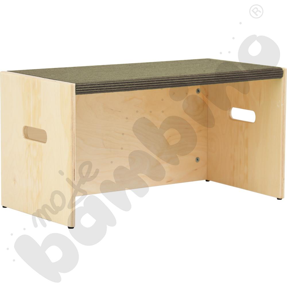 Podest prostokąt z wnęką, wys. 34 cm - jasnobrązowy