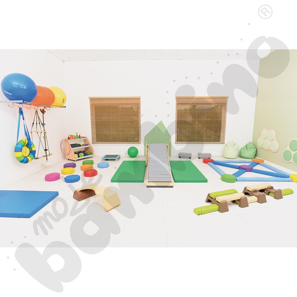 Materac antypoślizgowy wym. 200 x 85 x 8 cm zielony - MED