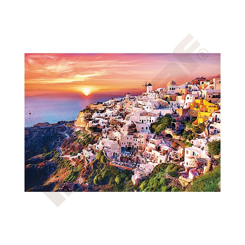 Puzzle 1000 - Západ slnka nad Santorini