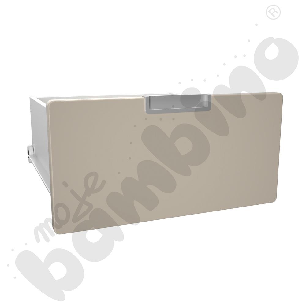 Quadro - szuflada wąska środkowa - jasnobrązowa