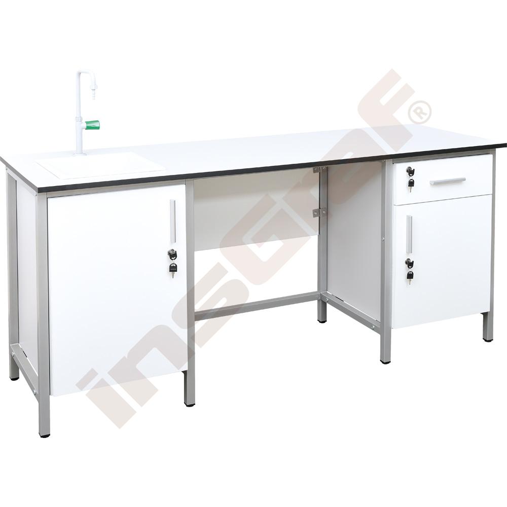 Stôl LAB 1800x600 HPL compact, sivý
