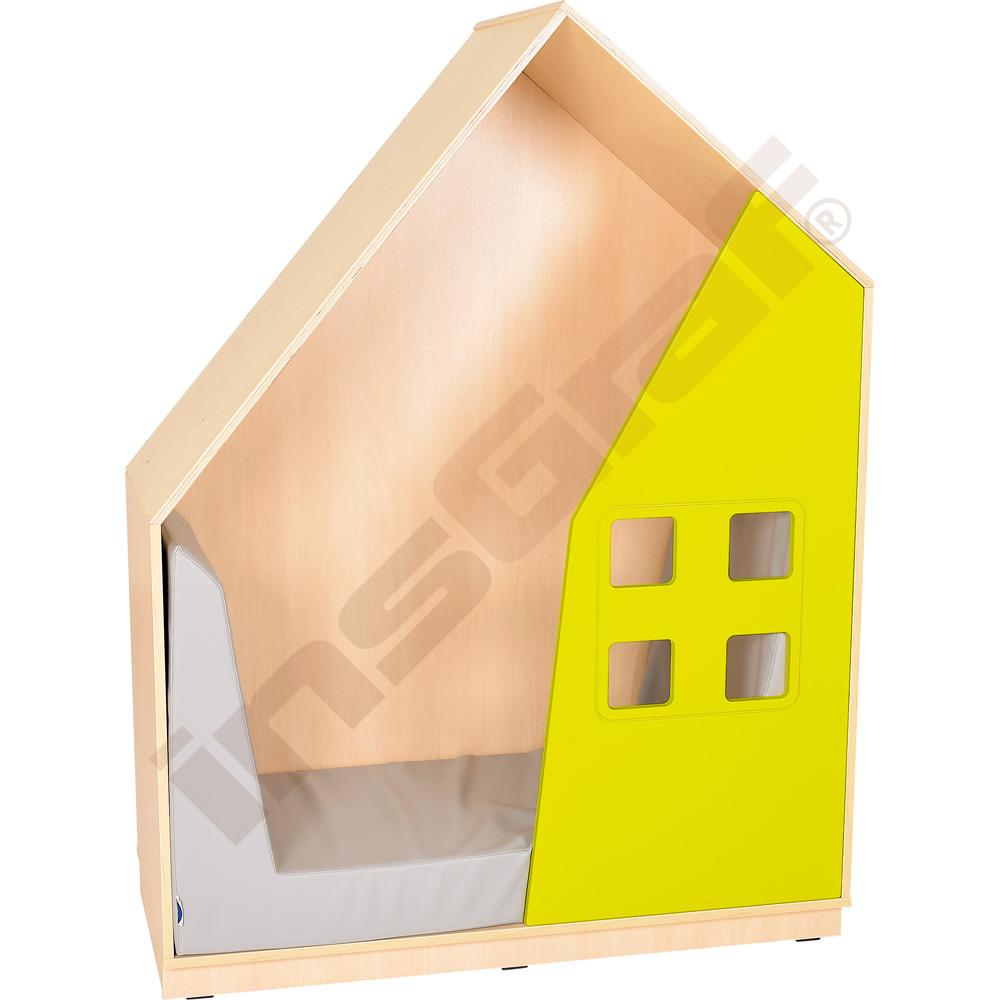 Quadro - skříňka domeček - limetková
