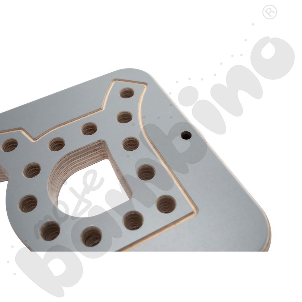 Przeplatanka drewniana Good Wood - szara - MED