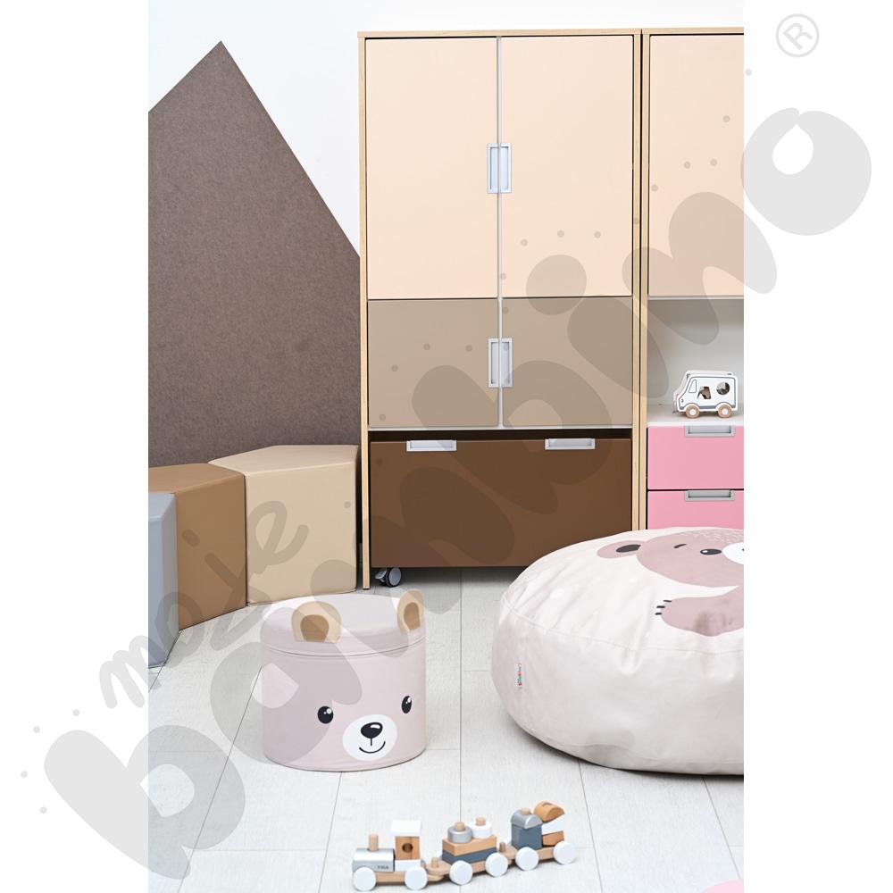 Quadro - regał wielofunkcyjny z 1 przegrodą, klon jasny