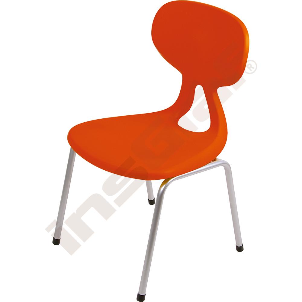 Stolička Colores veľ. 5, výška 43 cm - k stolom 71 cm - červená