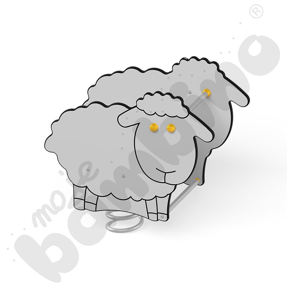 Sprężynowiec Owca na podstawie metalowej