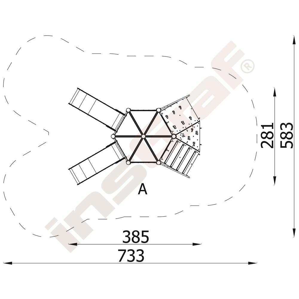 Orbis - sestava 11487, kovové sloupy