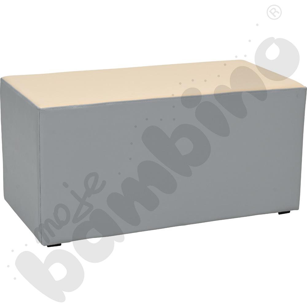 Siedzisko tapicerowane średnie, szaro-beżowe