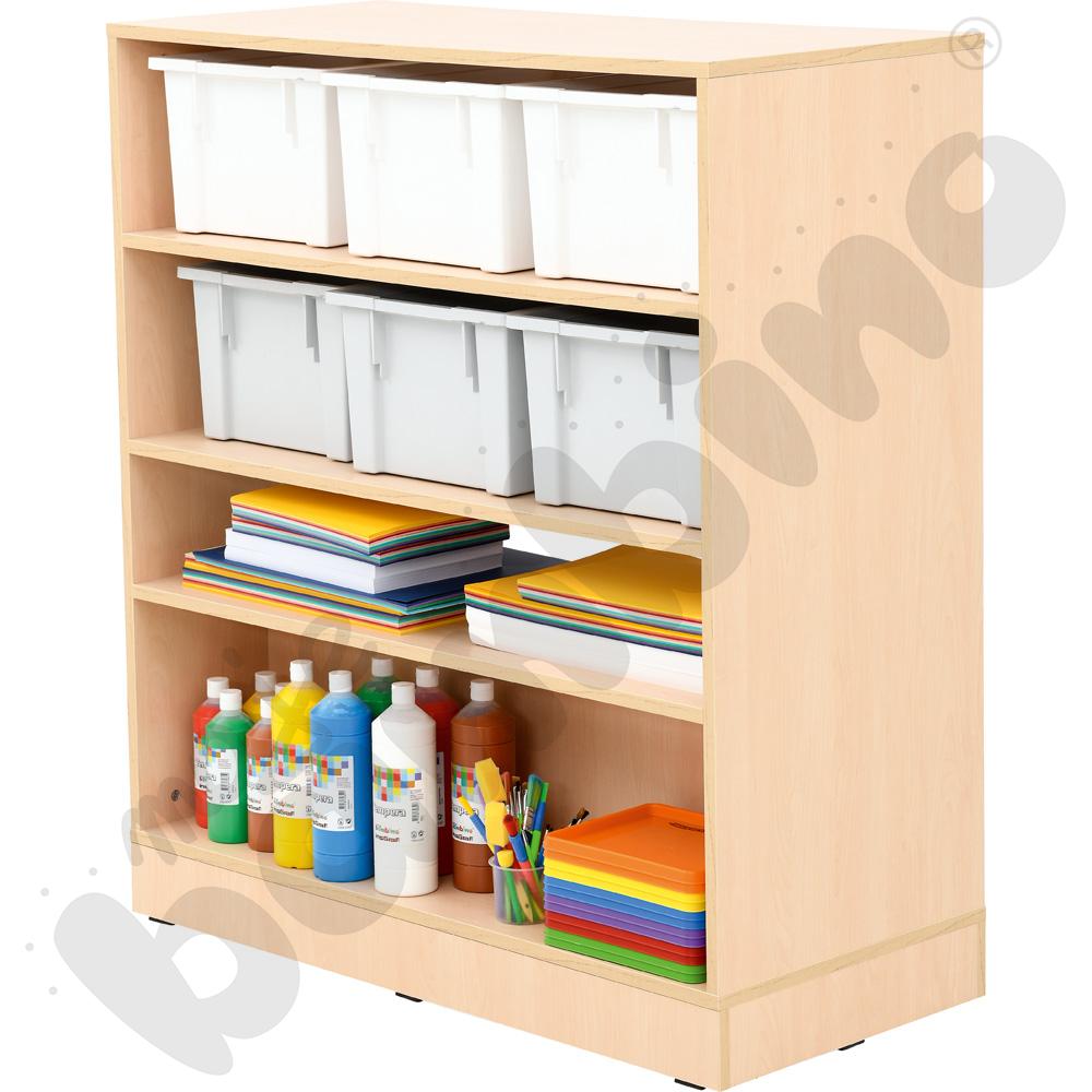 Regał Grande dwustronny - klon jasny