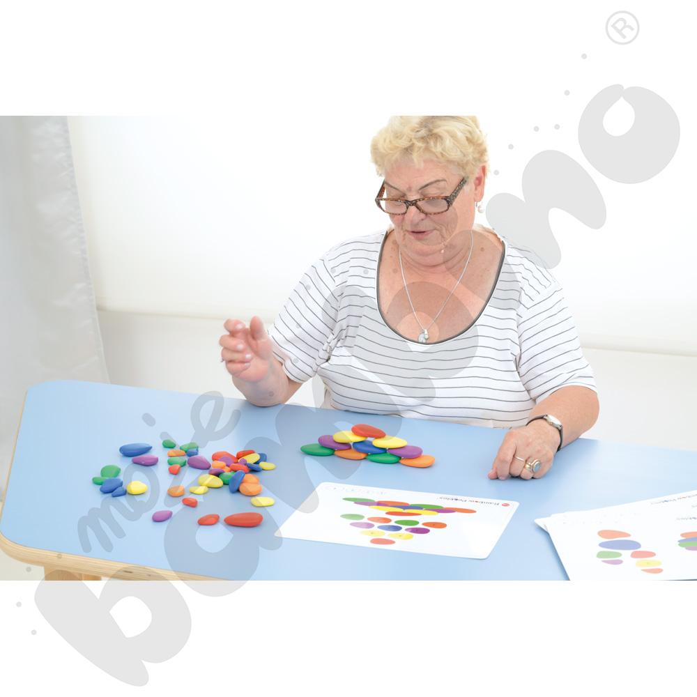 Tęczowe kamyczki do zabaw kreatywnych