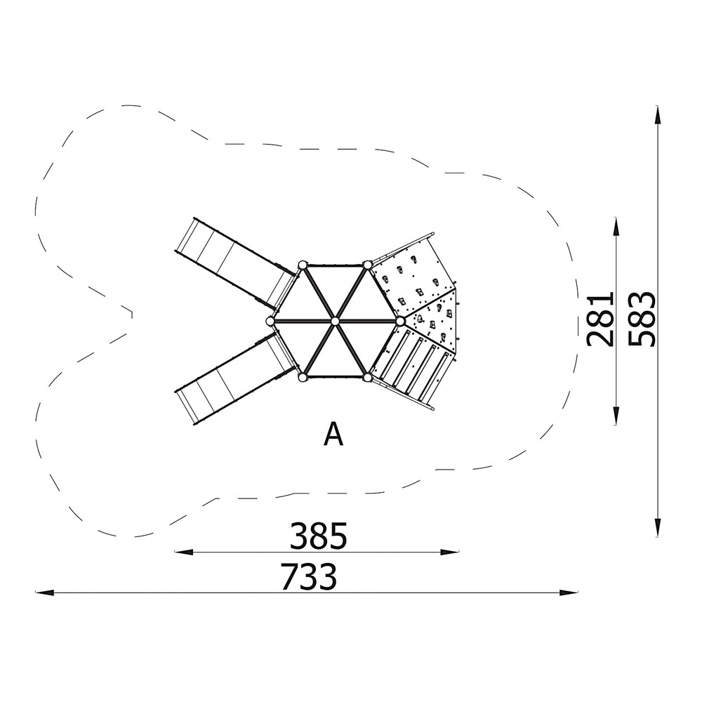 Orbis - zostava 11487, kovové stĺpy